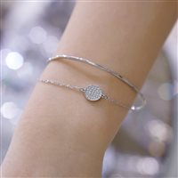 Bracciale Swarovski Donna Ginger in Lega metallica Cristallo 5389044 - 5389044